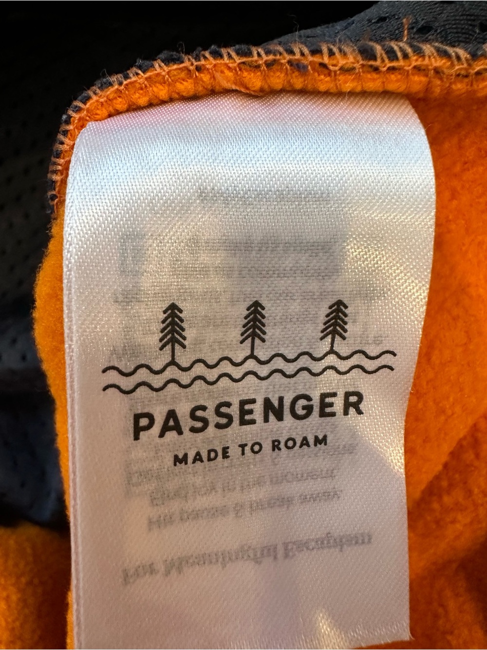 Passenger Fleece Lined Hybrid Anorak Jacket XS Orange Blue Colorblock Hooded - Picture 10 of 16